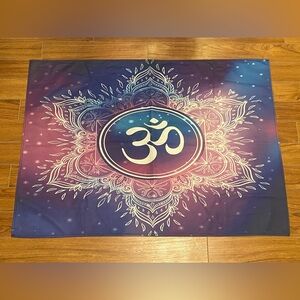 Om Mandala Wall Tapestry 98 x 70 cm